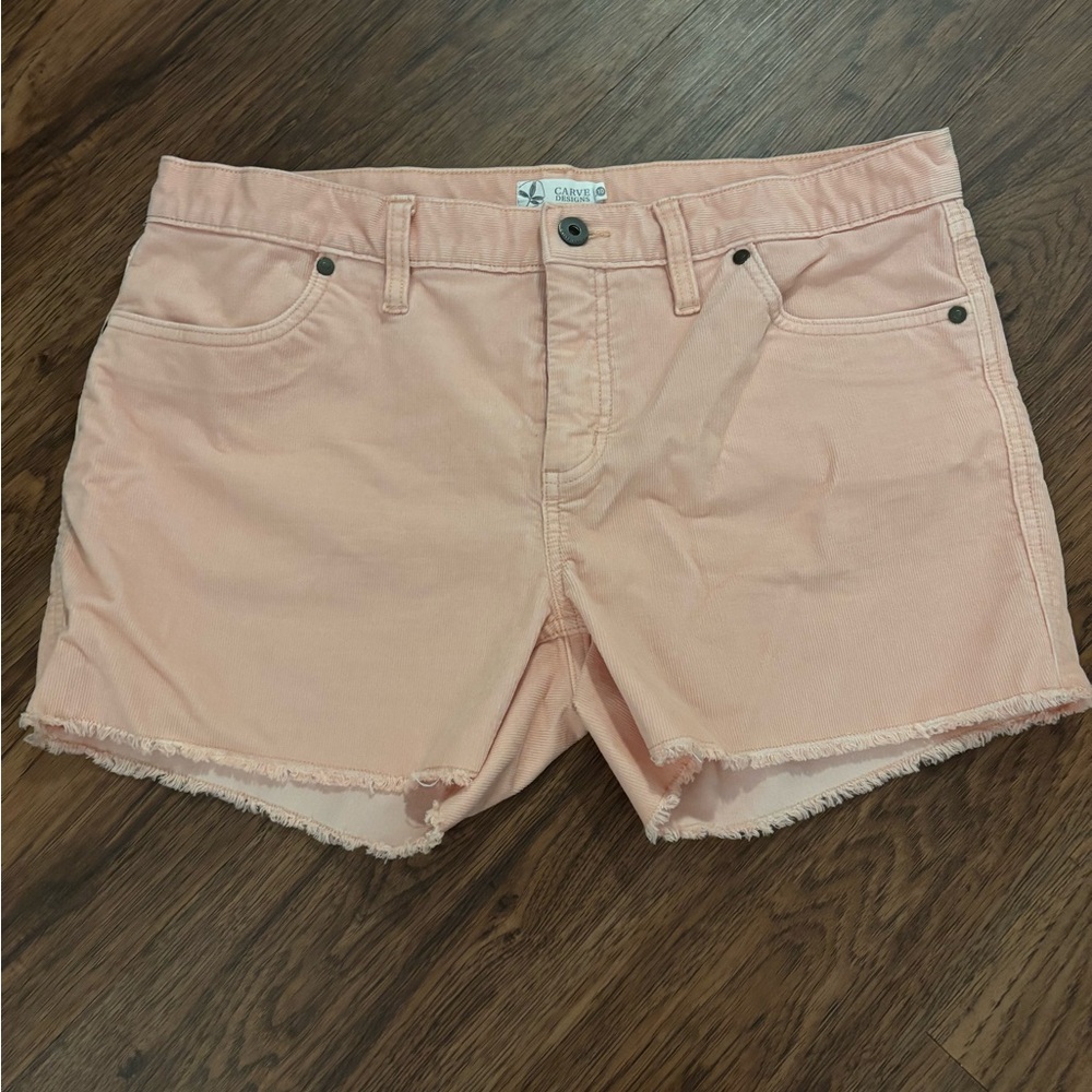 Carve Designs 4” Oahu Dogtown Corduroy Short in Light Pink - never worn